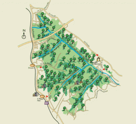 la mappa della riserva dell'Insugherata - Casale  dell'Insugherata B&B